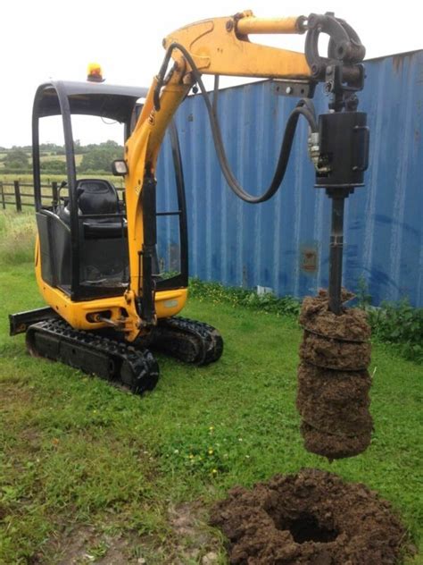 augers for mini excavators|mini ex post hole digger.